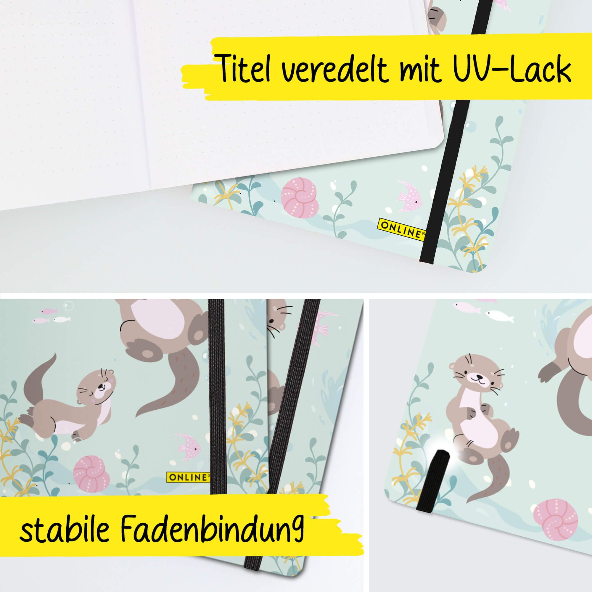 online-bullet-journal-otter-dotted-a5-mit-gummiband-soft-cover-144-seiten-120-g- image 5
