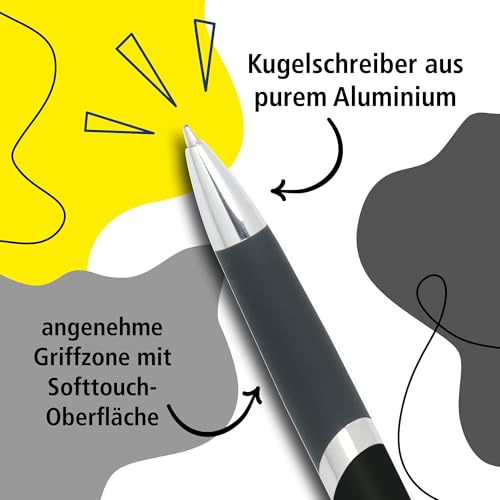 online-sporty-druck-kugelschreiber-schwarz-aluminium-dokumentenecht-blau-schreib image 8