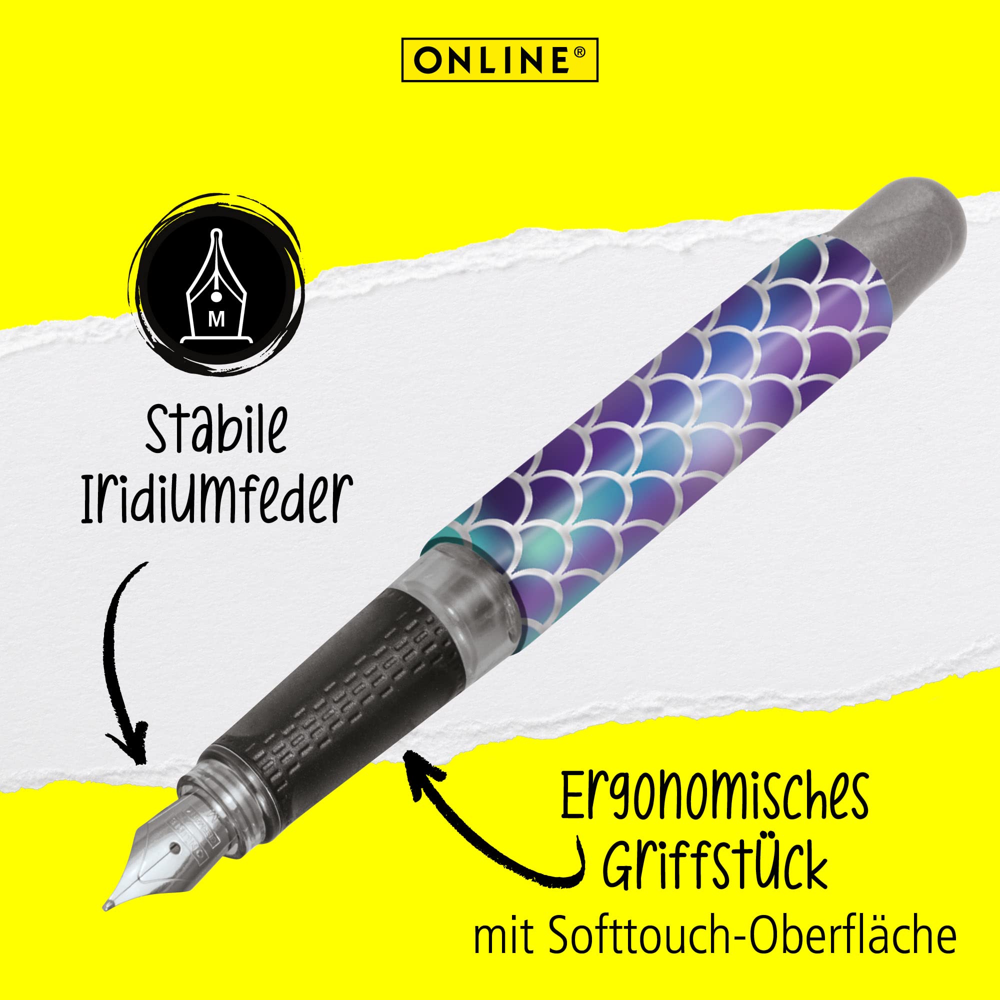 online-f-ller-college-shiny-dreams-tintenf-ller-mit-ergonomischem-griffst-ck-f-r image 2