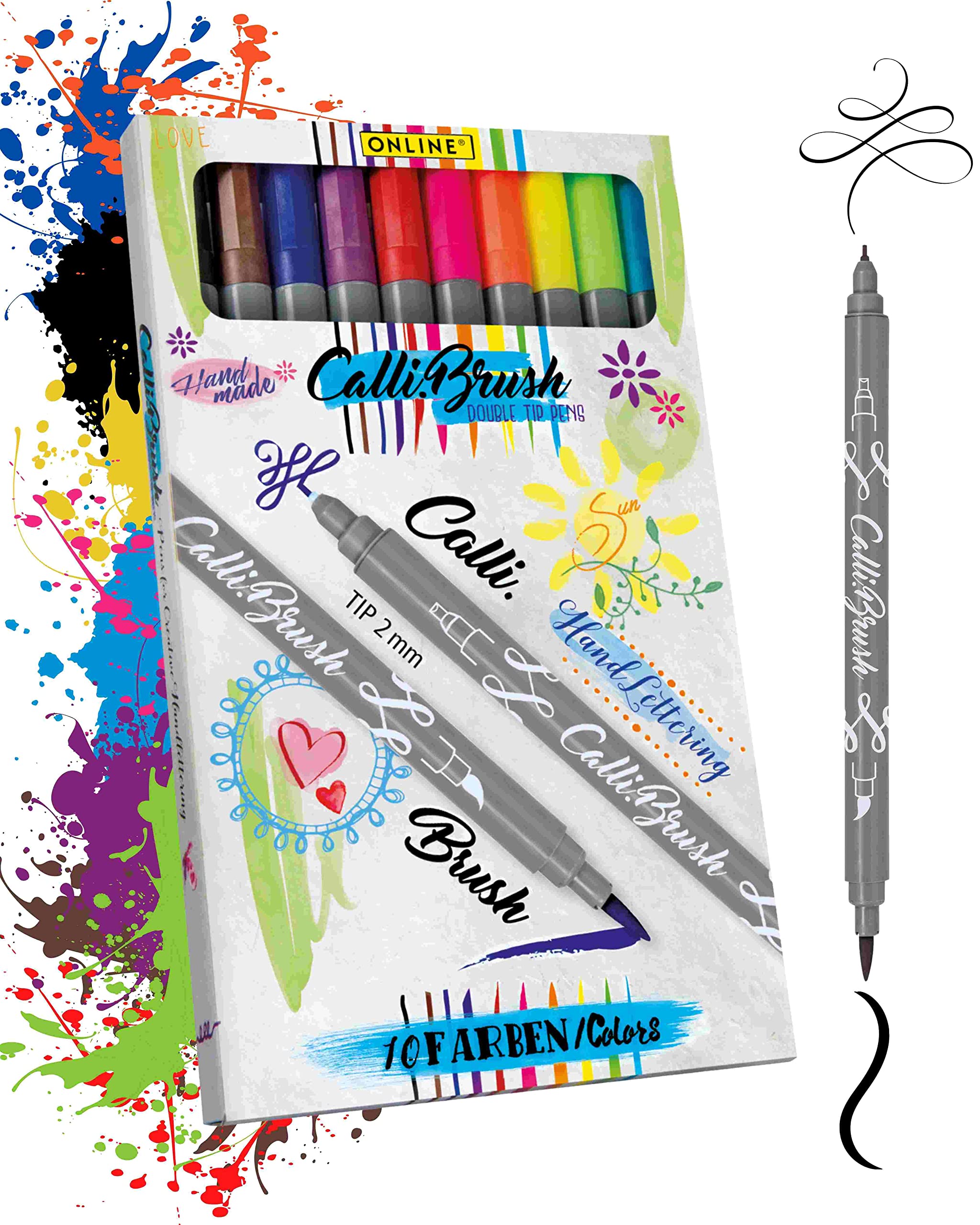 online-outline-pens-glitzerstifte-6-farben-mit-glitzereffekt-fasermaler-mit-silb image 6