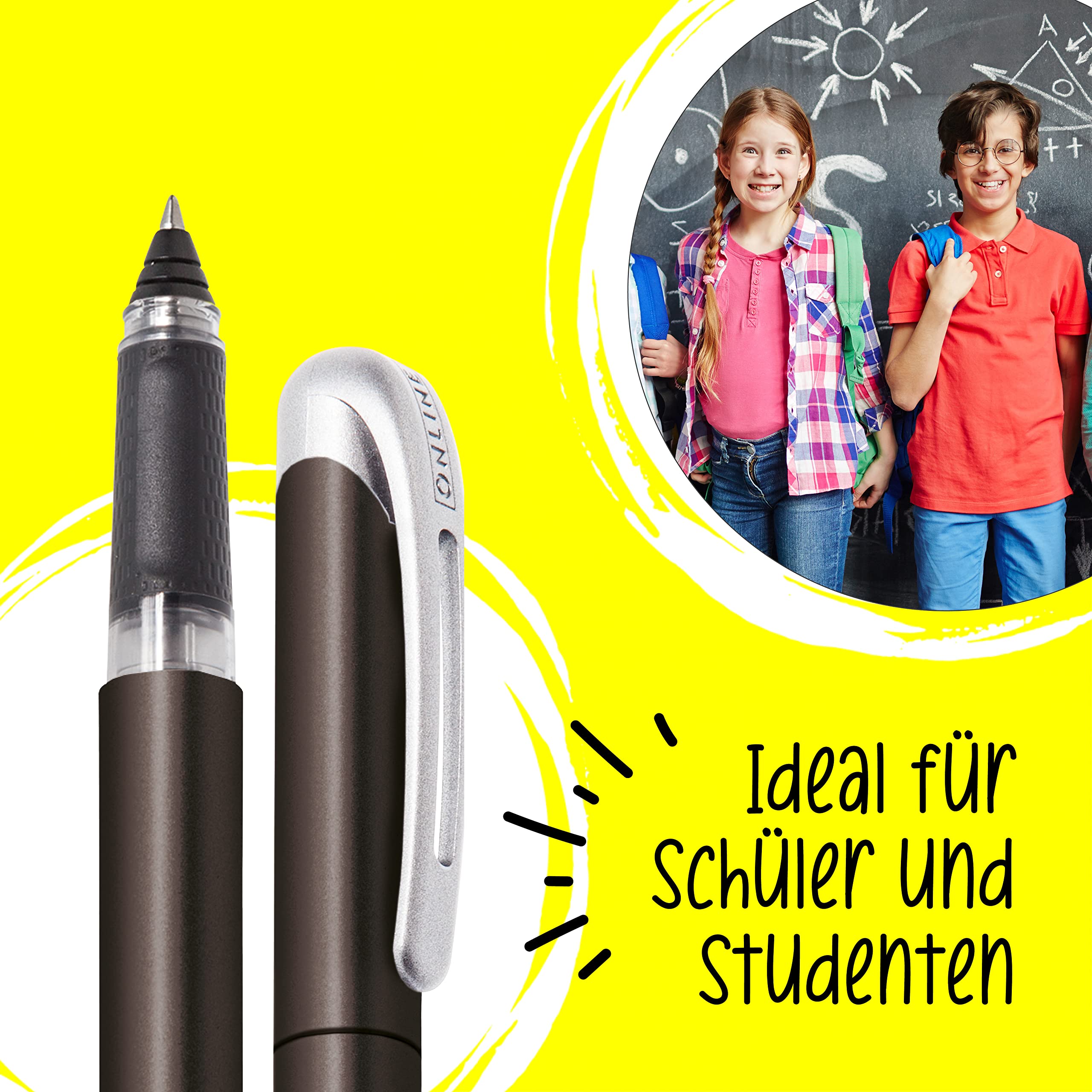 online-college-metallic-black-tintenpatronen-rollerball-ergonomisch-f-r-rechts-u image 4