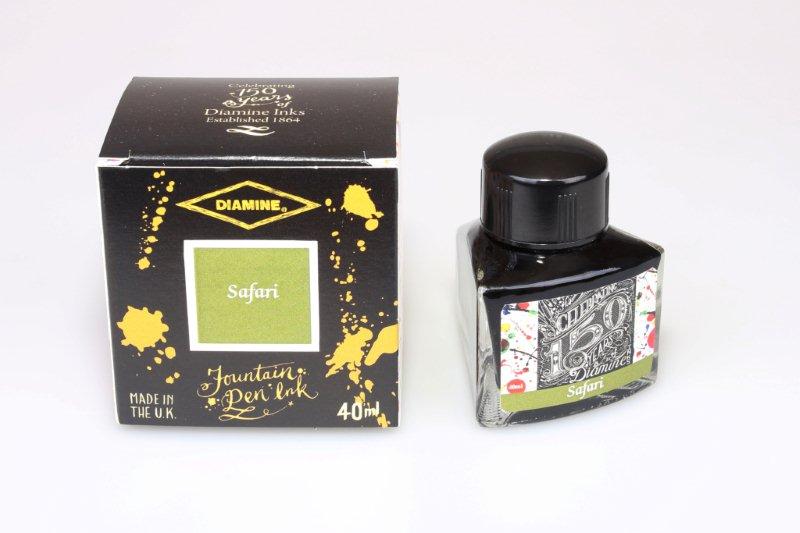 diamine-150th-anniversary-fountain-pen-ink-safari-40-ml-dreiecksflasche image 2