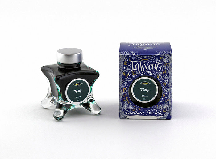 diamine-inkvent-sheen-tintenflasche-50-ml-holly-blue-edition-2019 image 2