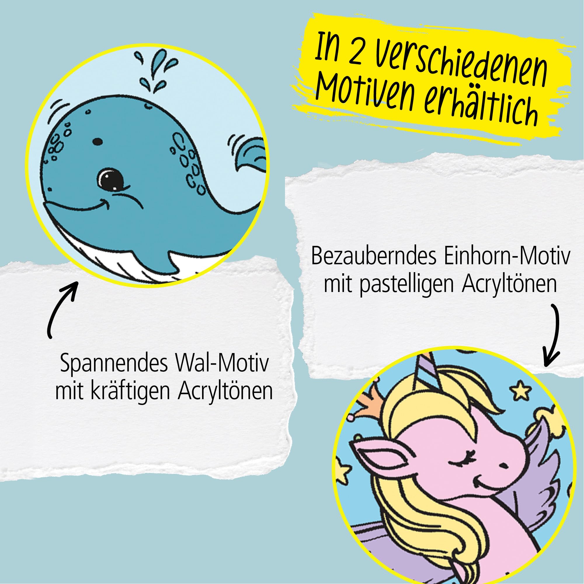 online-malen-nach-zahlen-kinder-29-x-19-cm-leinwand-wal-motiv-6-acrylfarben-pins image 5