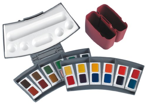 pelikan-aquarell-malkasten-mit-24-farben-in-k-nstlerqualit-t-und-2-abnehmbaren-w image 8