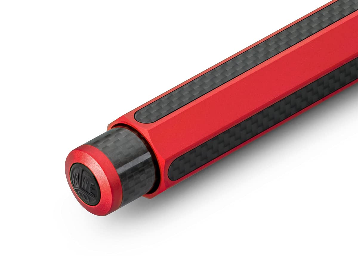 kaweco-ac-sport-druckbleistift-red-0-7-mm-hb-aluminium-carbon-10-5-cm-nachf-llba image 3