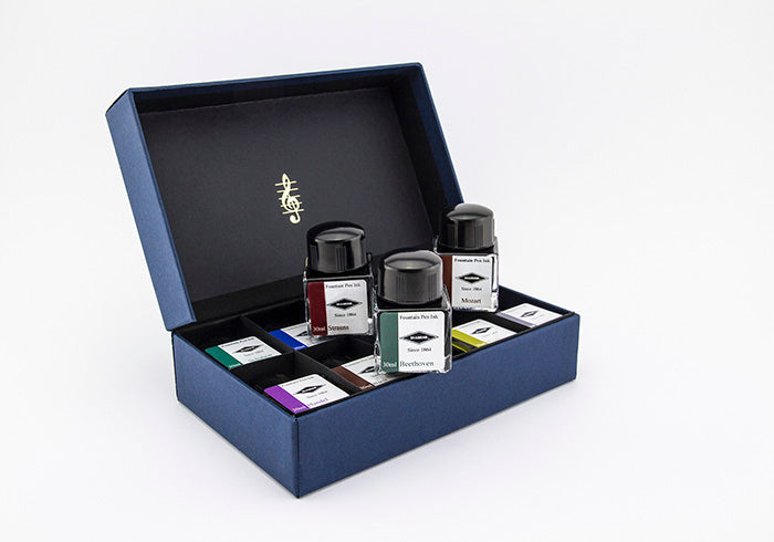 diamine-music-gift-set-10-x-30ml-f-llfederhalter-tinte-nach-komponisten image 2