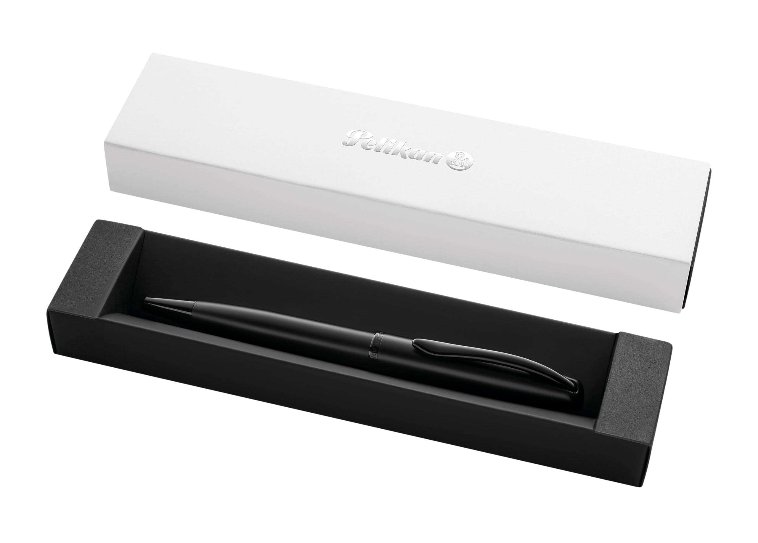 pelikan-jazz-noble-elegance-k36-kugelschreiber-carbon-schwarz-metall-mit-gro-rau image 1