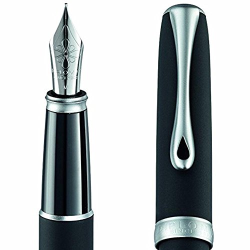 diplomat-excellence-a2-f-llhalter-lapis-schwarz-matt-mit-chrom-edelstahlfeder-5- image 4