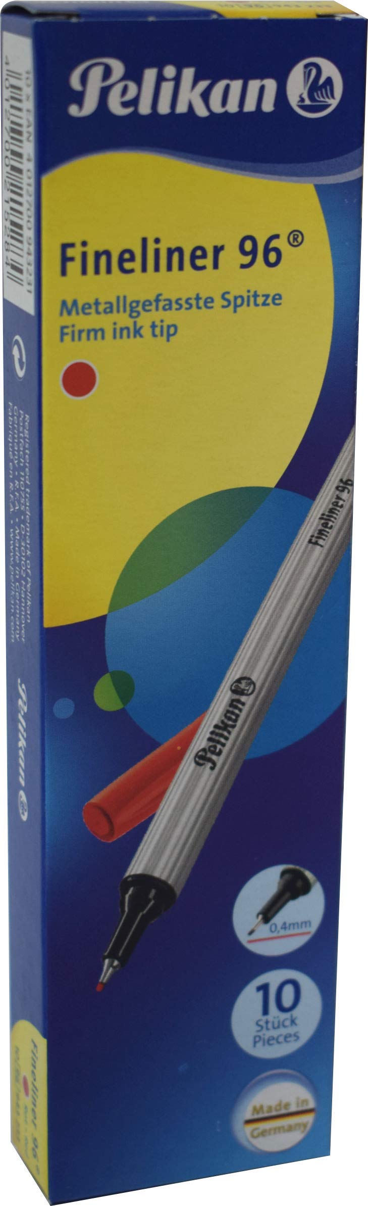 pelikan-fineliner-96-rot-0-4-mm-10-st-ck-in-schachtel image 1