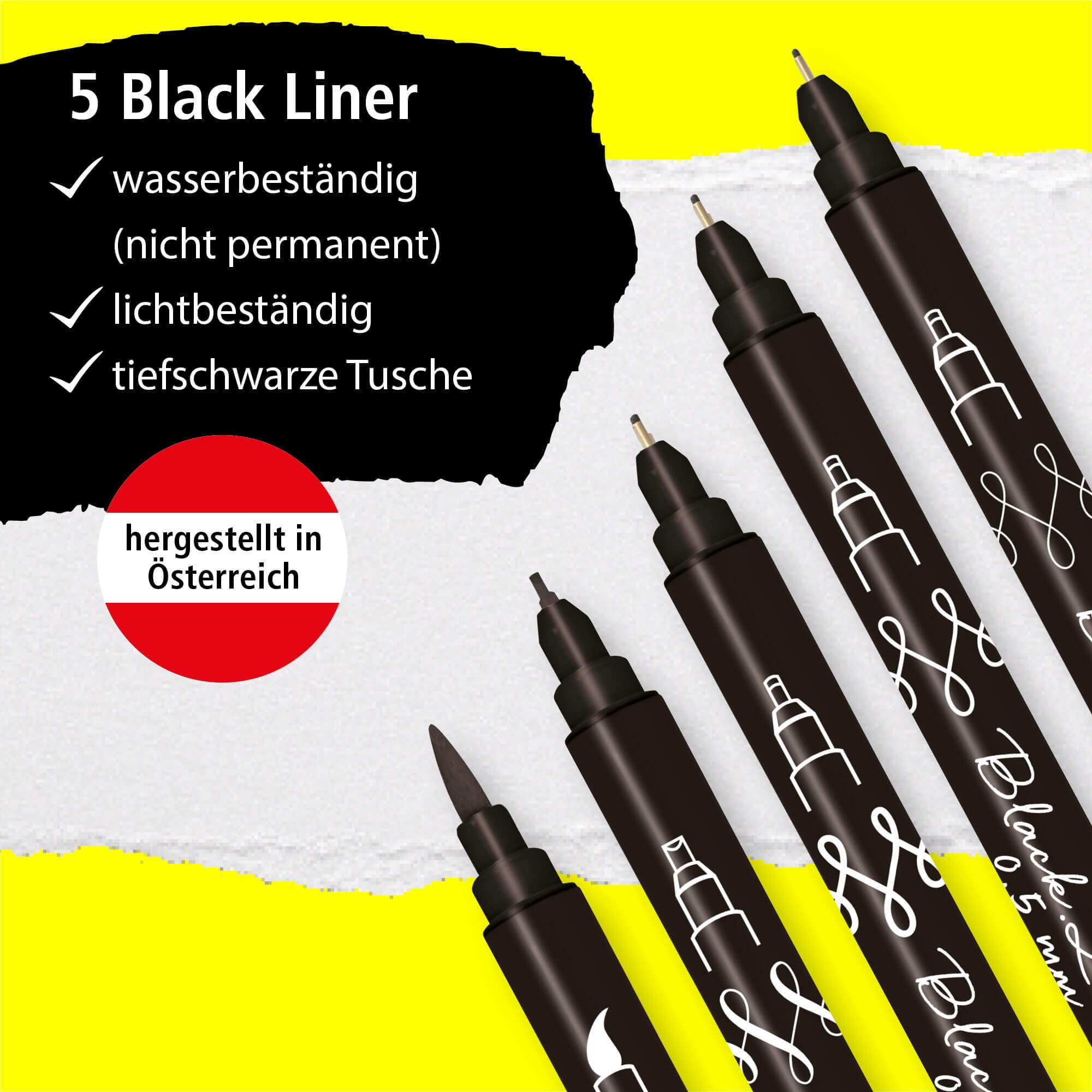 online-calli-brush-black-handlettering-set-5-tuschestifte-mit-fineliner-brush-pe image 2