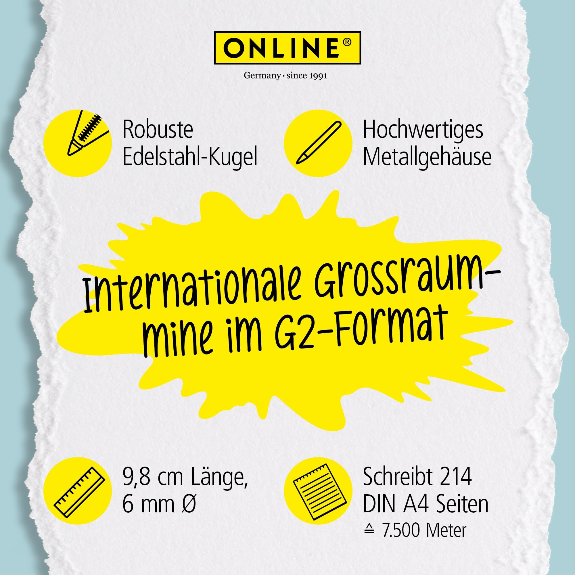 online-kugelschreiberminen-g2-6er-set-blau-schwarz-rot-strichst-rke-m image 4