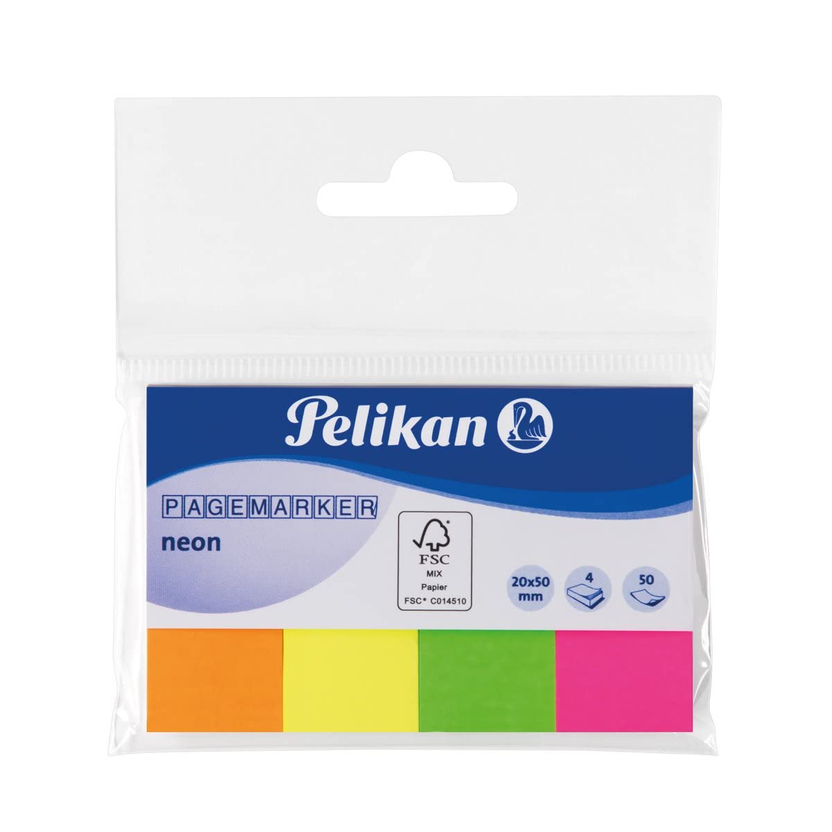 pelikan-pagemarker-200253-transparent-20-x-50-mm-4-x-50-blatt-neon-mix image 1