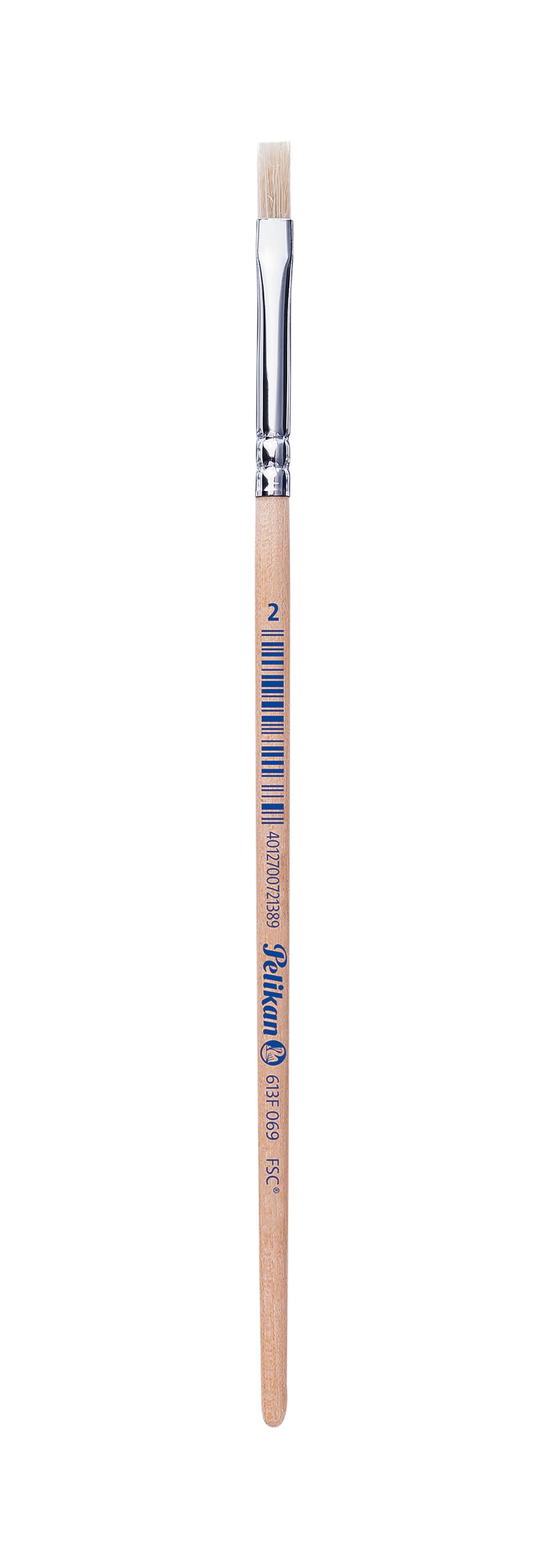 pelikan-borstenpinsel-sorte-613f-gr-e-2-flache-form-schweineborsten-1-st-ck image 1