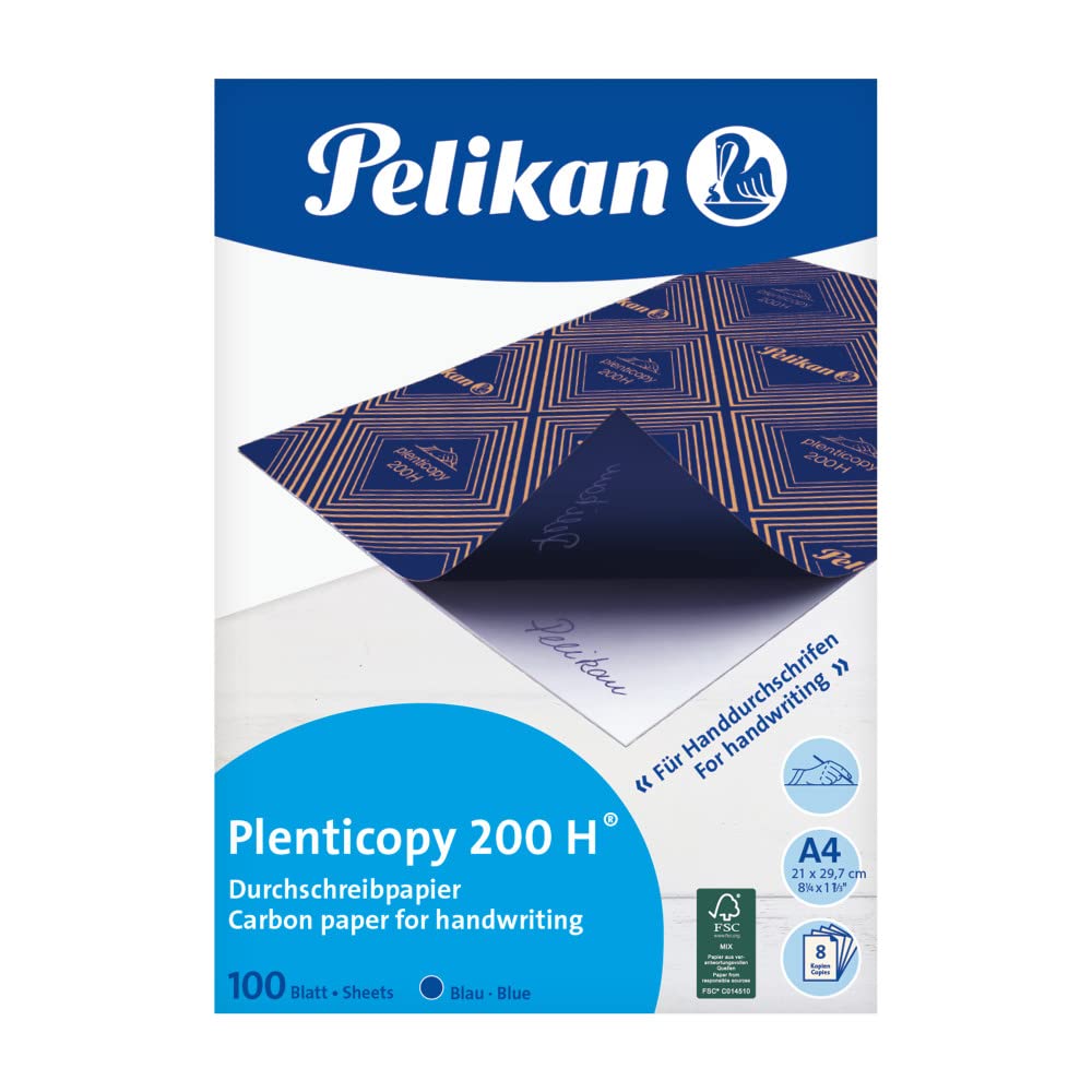pelikan-durchschreibepapier-plenticopy-200-h-din-a4-100-blatt-blau-schreibend image 1