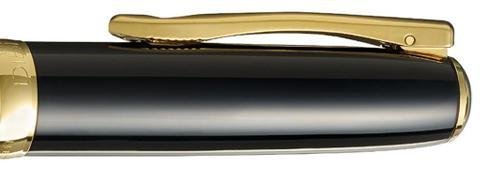 diplomat-excellence-a2-f-llhalter-lapis-schwarz-matt-chrom-mit-14-kt-goldfeder-m image 5