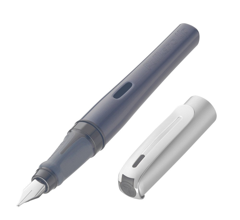 pelikan-pelikano-up-f-llhalter-anthrazit-feder-m-f-r-rechtsh-nder-inkl-tintenpat image 1