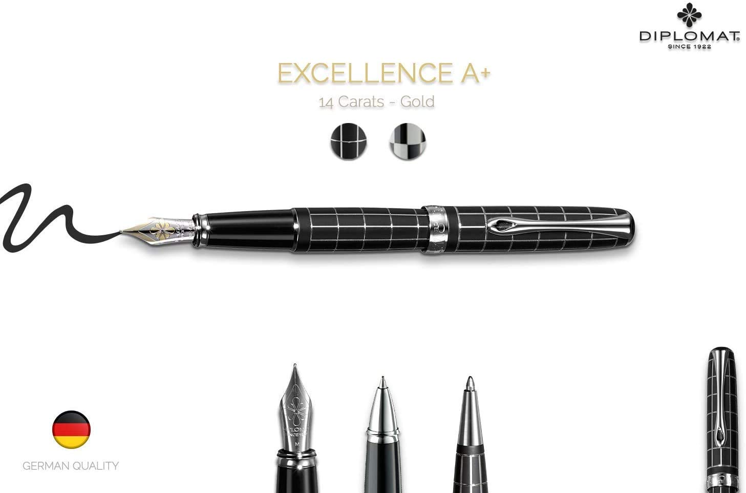 diplomat-excellence-a-plus-lapis-schwarz-f-llhalter-14-kt-goldfeder-f-silberne-g image 2