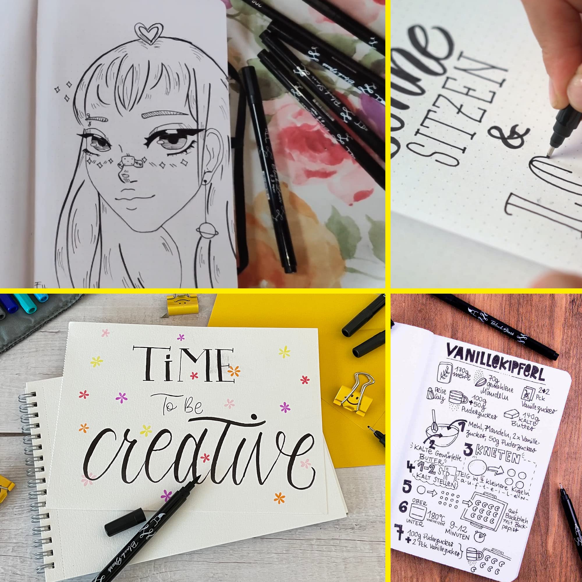 online-calli-brush-black-handlettering-set-5-tuschestifte-mit-fineliner-brush-pe image 5