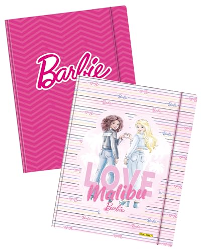online-sammelmappen-a4-barbie-design-2er-set-mit-gummizug-innenklappen image 8