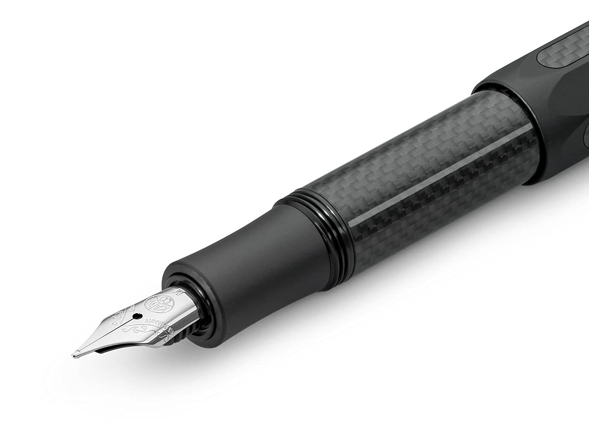 kaweco-ac-sport-f-llhalter-schwarz-aluminium-mit-carbon-elementen-stahlfeder-m image 3