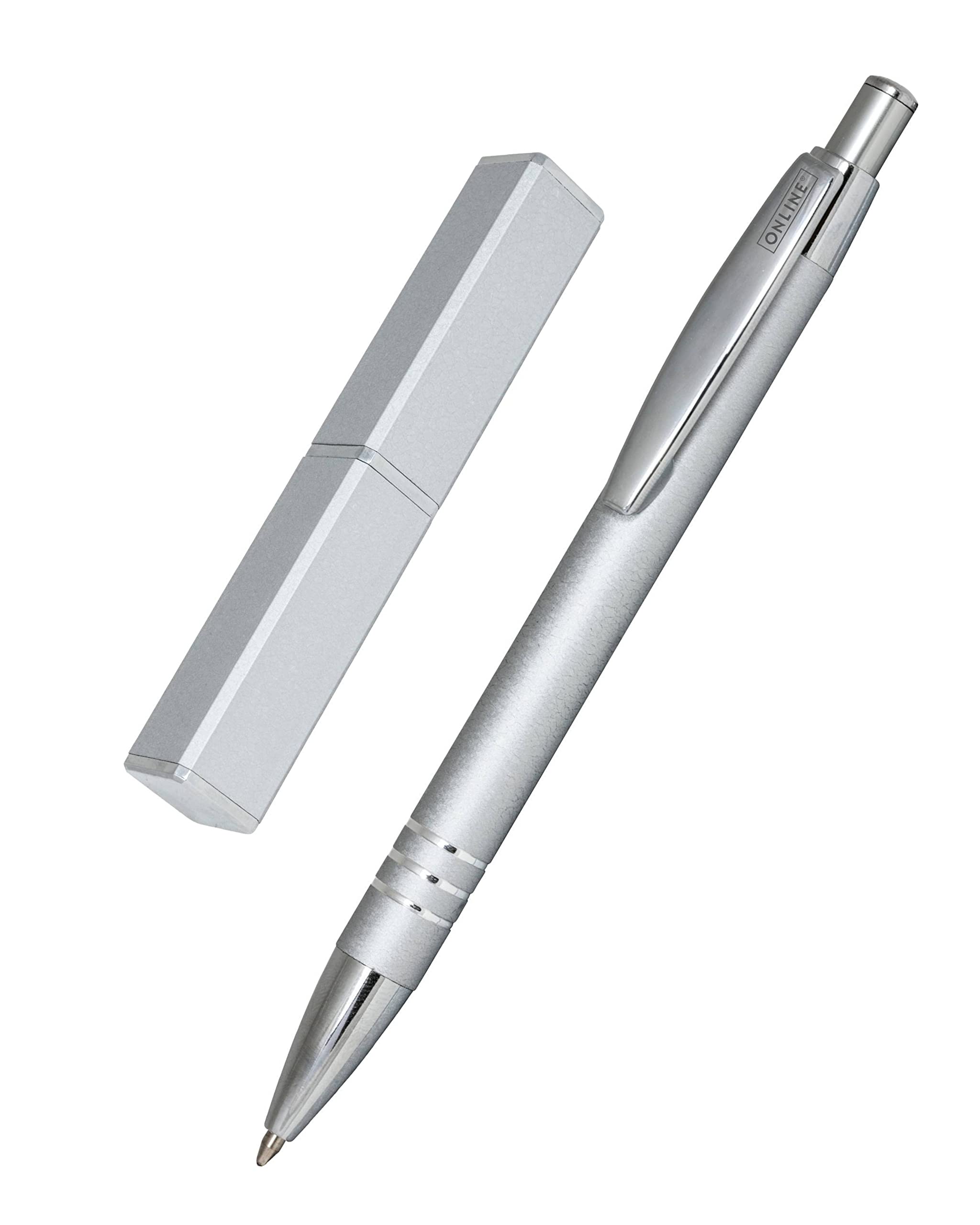 online-43029-kugelschreiber-graphite-silver-aluminium-druckkugelschreiber-mit-et image 1