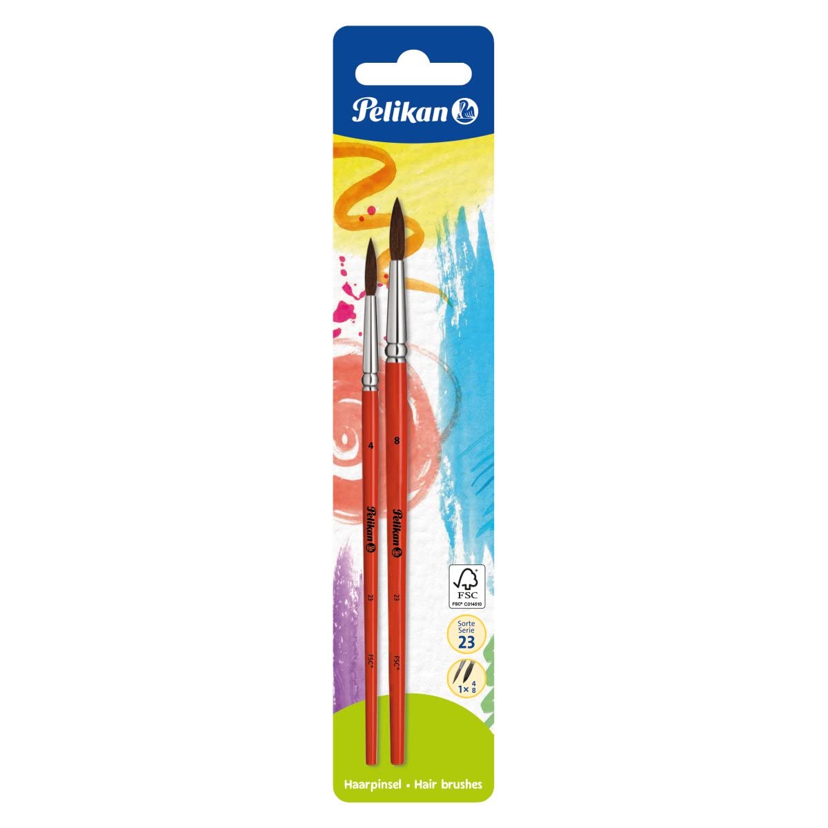 pelikan-haarpinsel-sorte-23-gr-e-4-und-8-2-st-ck-pony-haar image 1