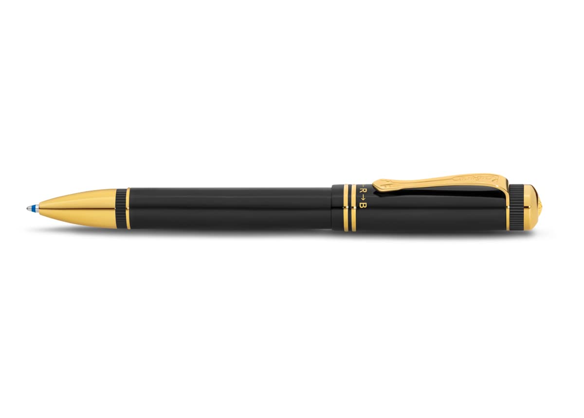 kaweco-dia2-kawecomat-multifunktionsstift-gold-drehkugelschreiber-textmarker-und image 1