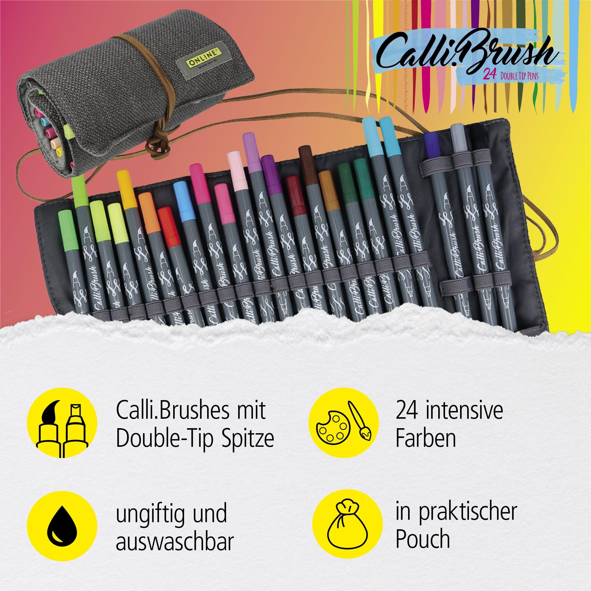 online-calli-brush-handlettering-brush-pen-24er-set-dual-tip-roll-pouch-geschenk image 2