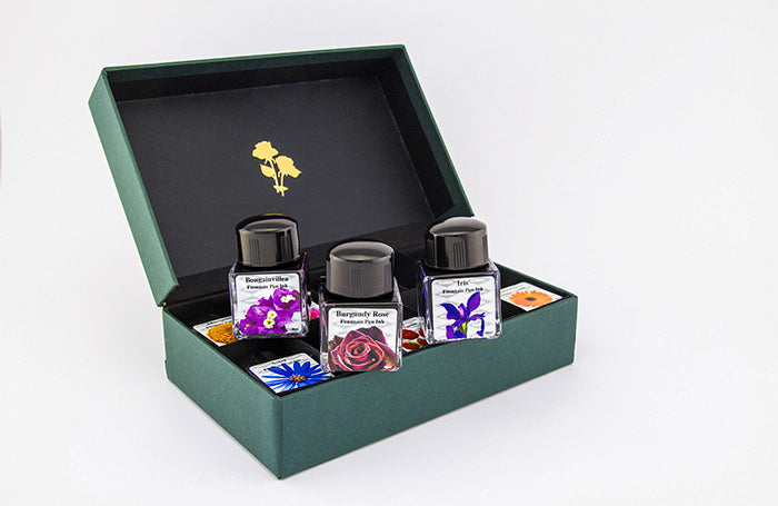 diamine-flower-gift-set-10-x-30ml-f-llfederhalter-tinte-im-blumen-geschenkset image 2