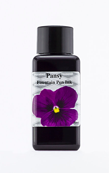 diamine-pansy-30ml-gift-set-refill-fountain-pen-ink-flower-series image 2
