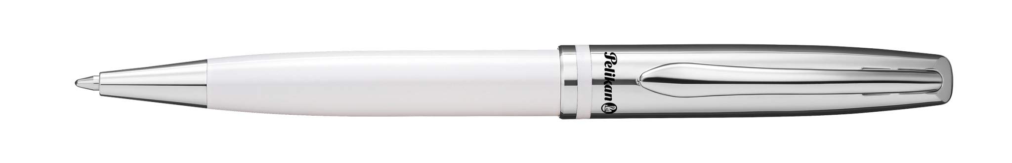 pelikan-kugelschreiber-jazz-classic-wei-metall-drehkugelschreiber-mit-blauer-gro image 4