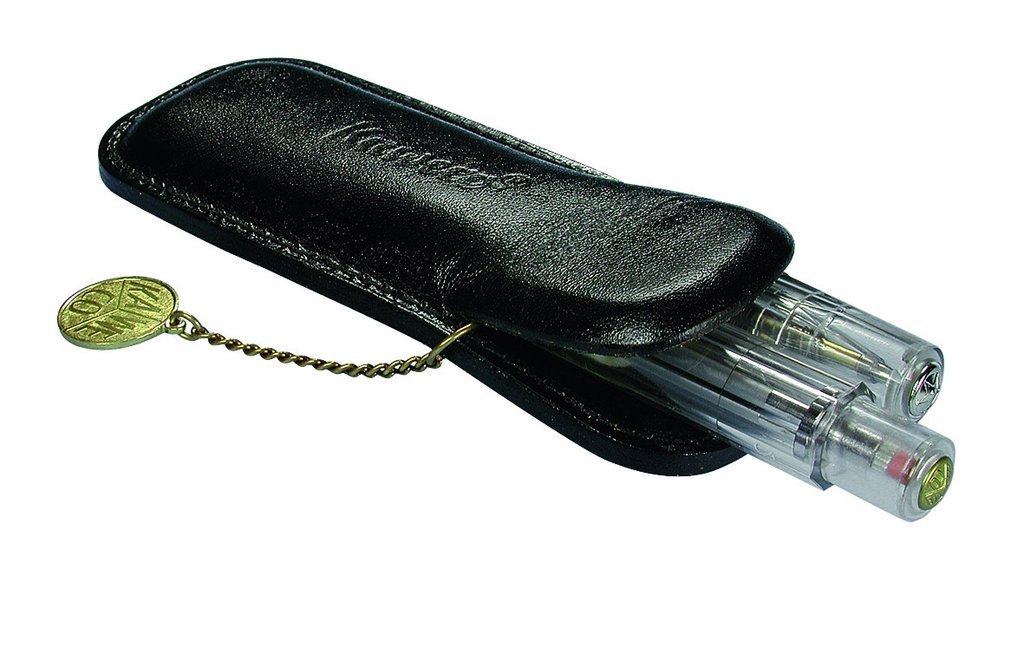 kaweco-leder-etui-f-r-2-stifte-der-sport-serie-schwarz-echtleder-12-2-x-4-3-cm image 2