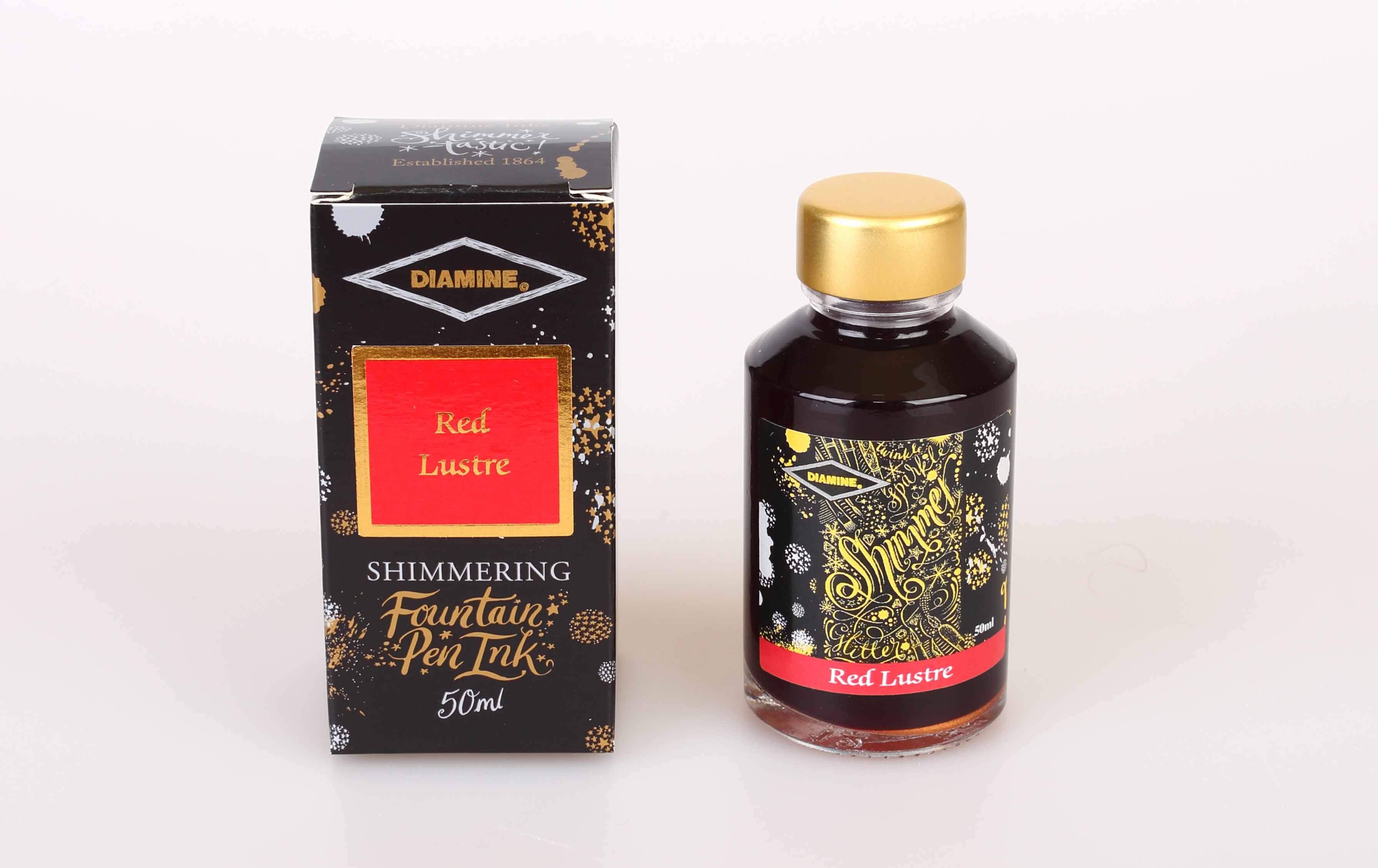 diamine-shimmering-tintenfass-50ml-red-lustre-glitzernde-f-llfederhaltertinte image 2
