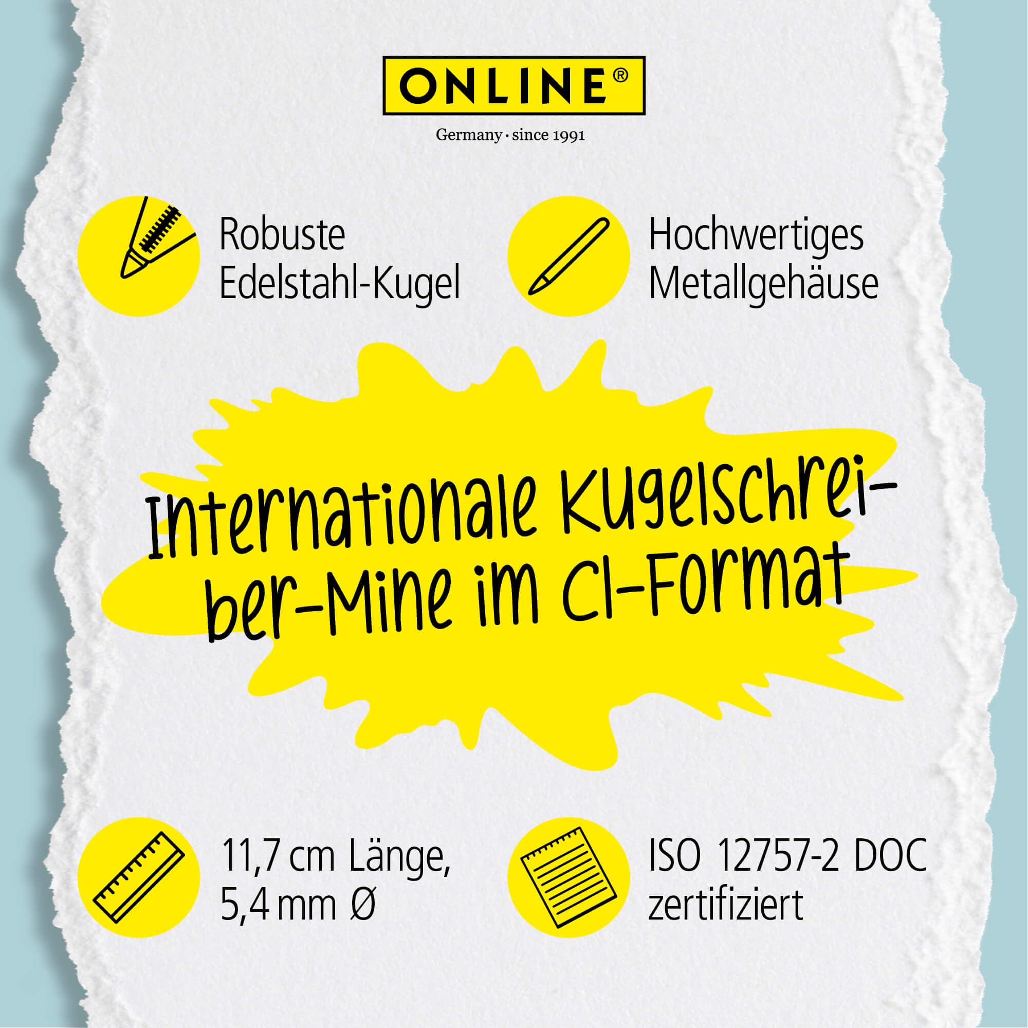 online-ersatzmine-c1-blau-strichst-rke-m-dokumentenecht-f-r-cross-kugelschreiber image 4