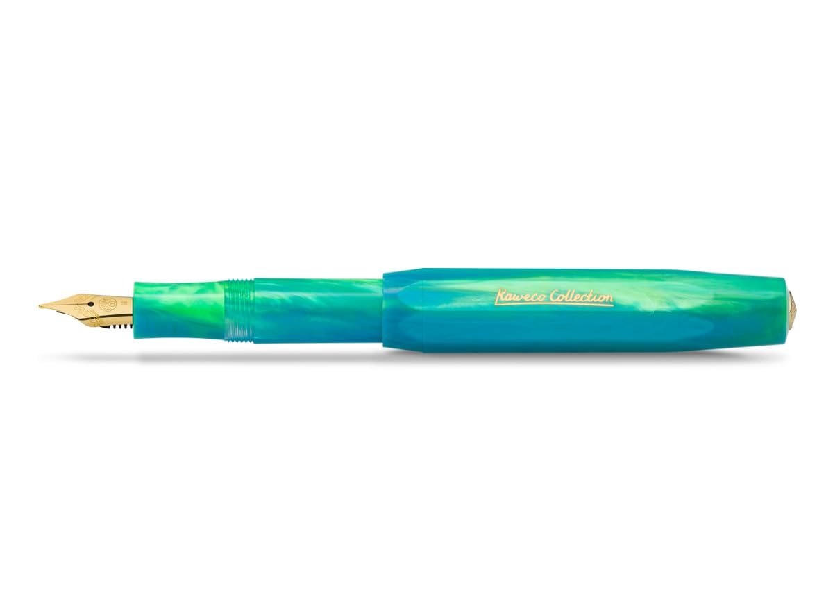 kaweco-collection-marble-ocean-f-llfederhalter-gr-nblau-feder-m-medium image 1