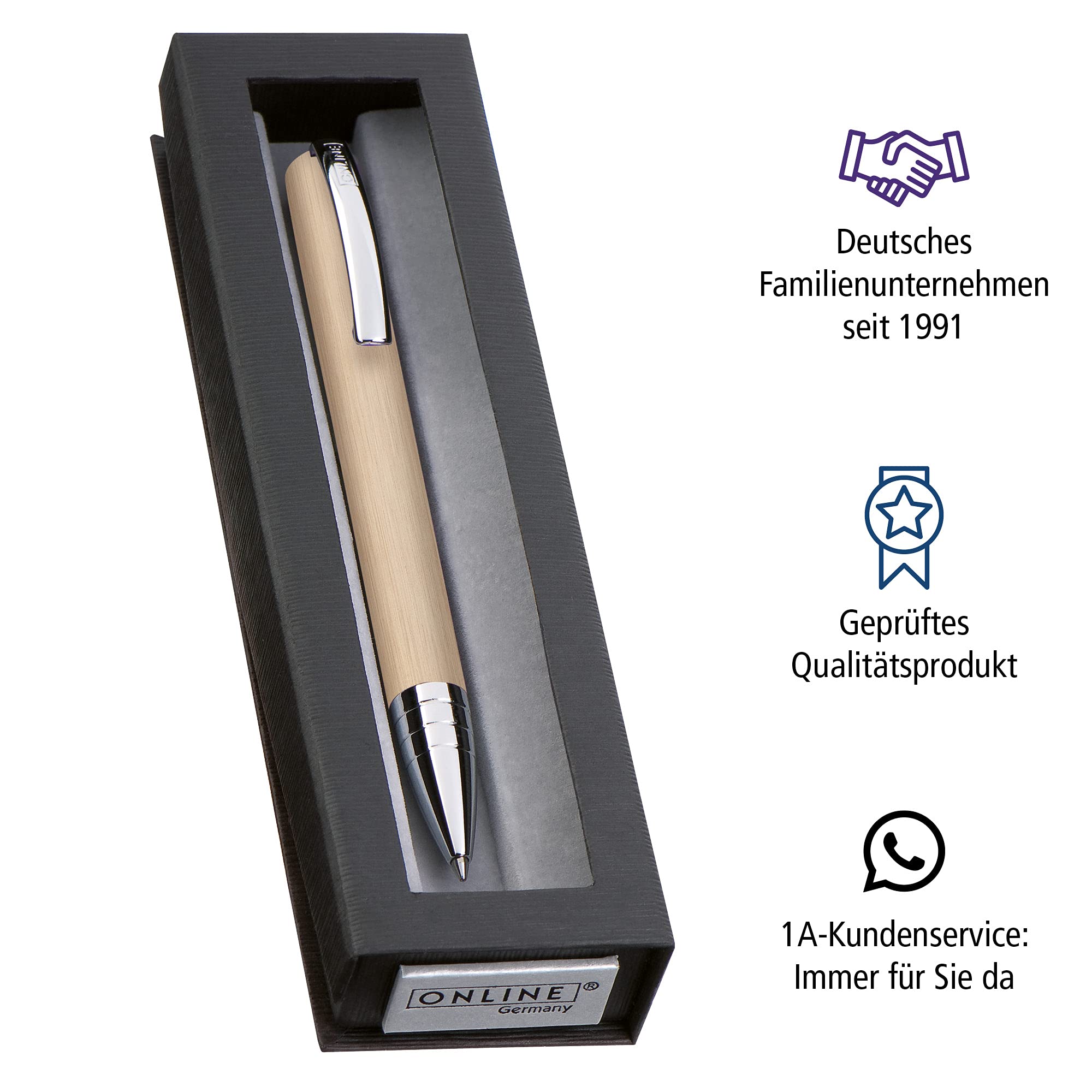 online-vision-champagne-kugelschreiber-mit-gro-raummine-g2-strichst-rke-medium-s image 6