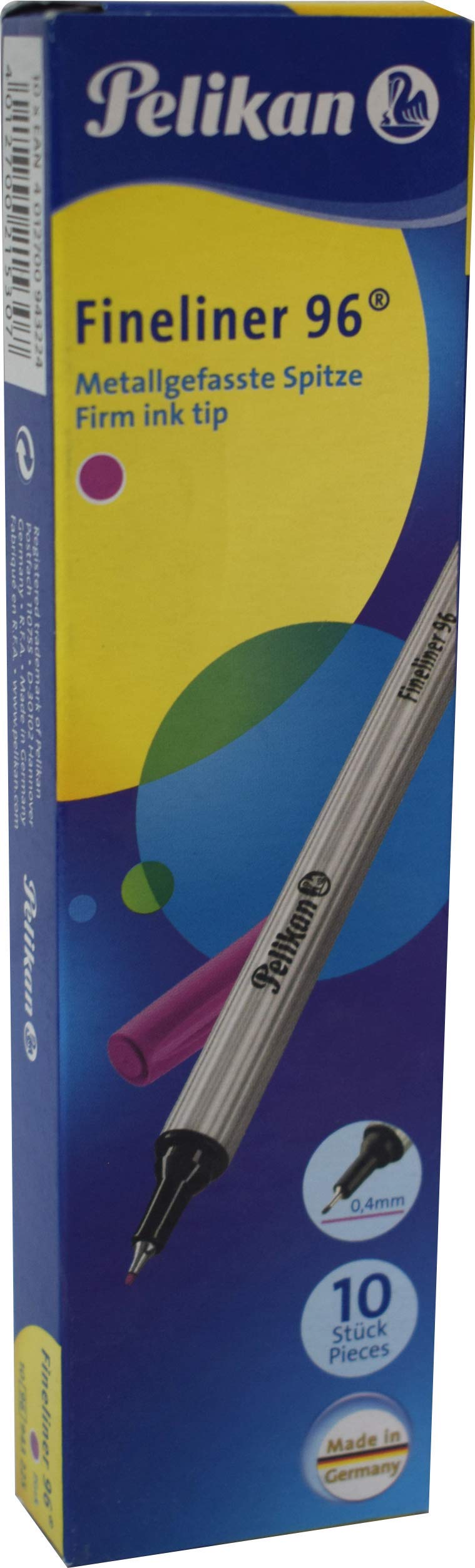 pelikan-fineliner-96-pink-0-4-mm-10-st-ck-in-faltschachtel image 1