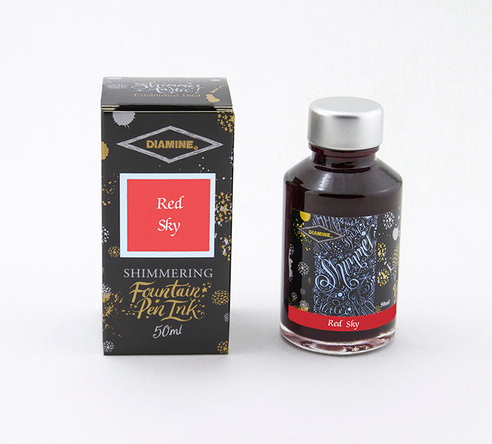 diamine-shimmering-fountain-pen-ink-red-sky-50-ml-flasche image 2