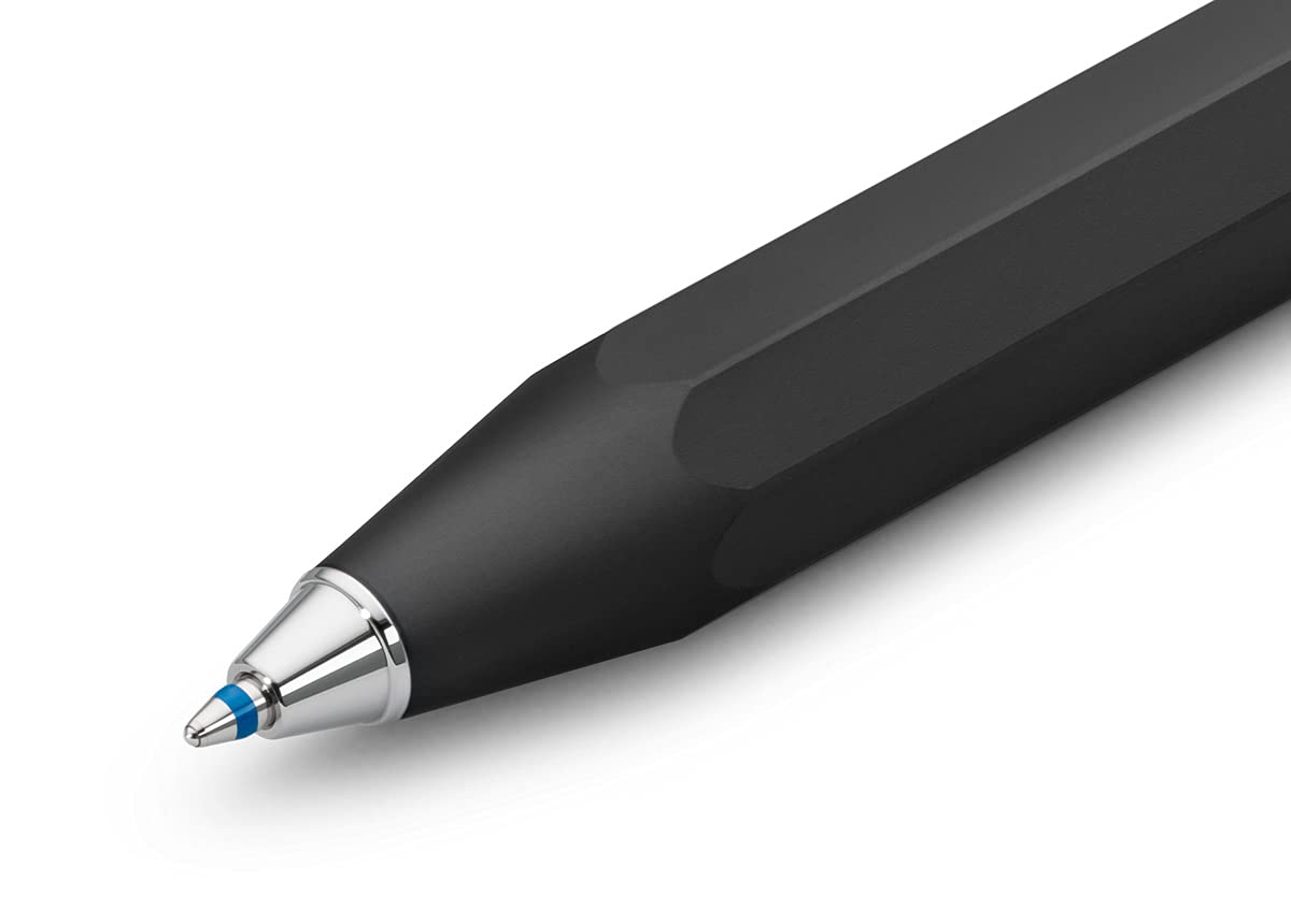 kaweco-al-sport-kugelschreiber-black-aluminium-taschenkuli-mit-herzkurvenmechani image 2
