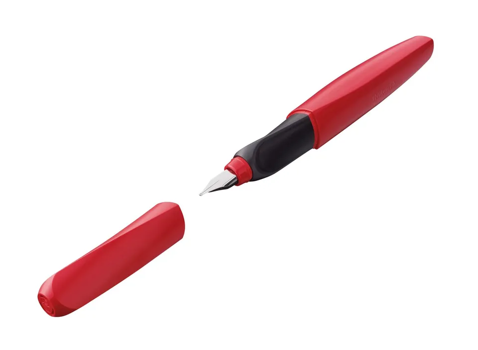 pelikan-twist-p457-m-f-llhalter-fiery-red-edelstahlfeder-m-inkl-2-tintenpatronen image 1