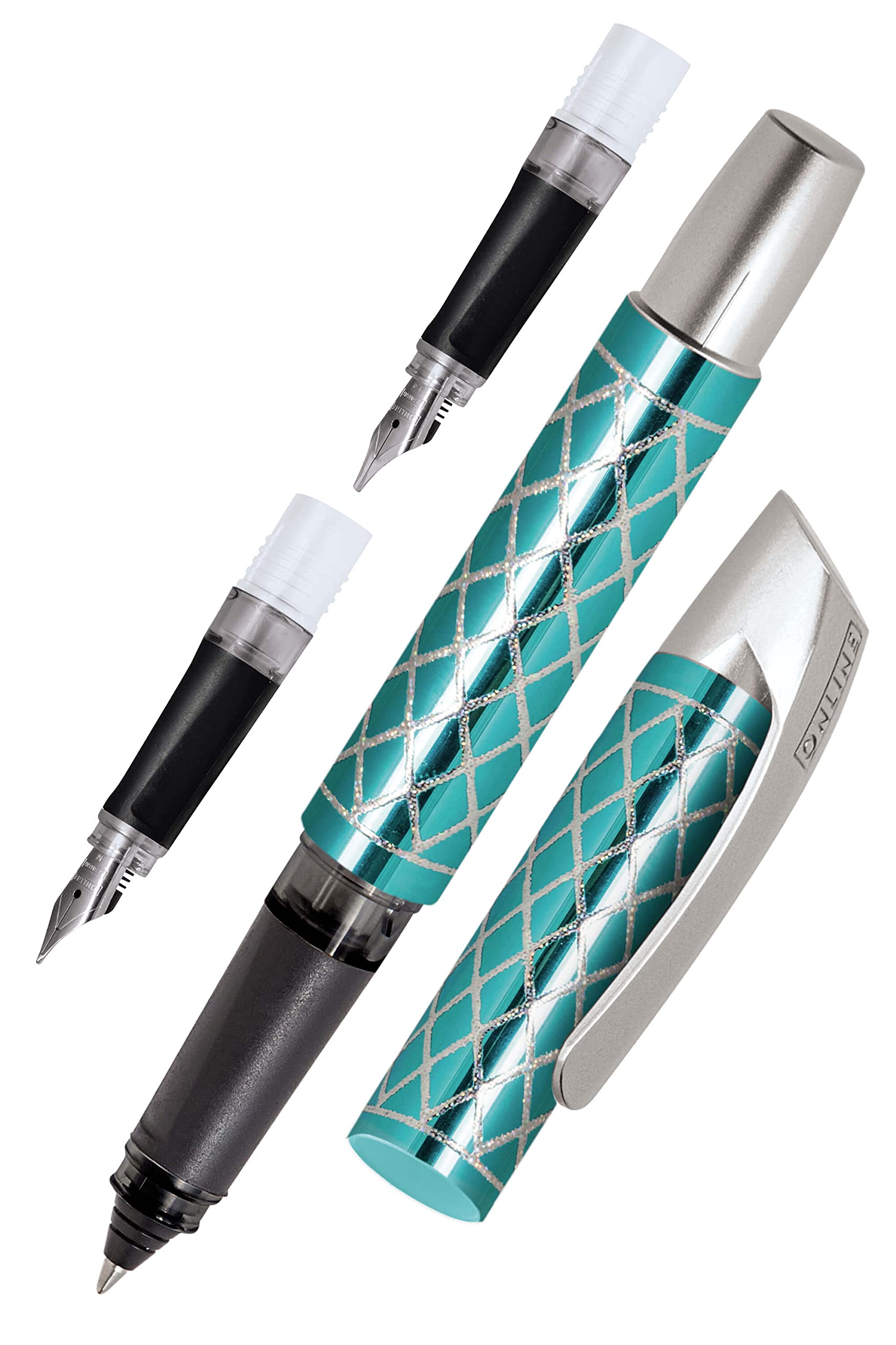 online-campus-3-teiliges-schreibset-ergonomischer-schulf-ller-mit-iridiumfeder-m image 1