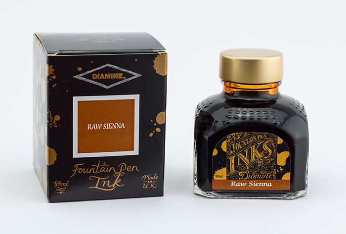 diamine-raw-sienna-f-llfederhalter-tinte-80-ml-glasflasche-standardtinte image 2