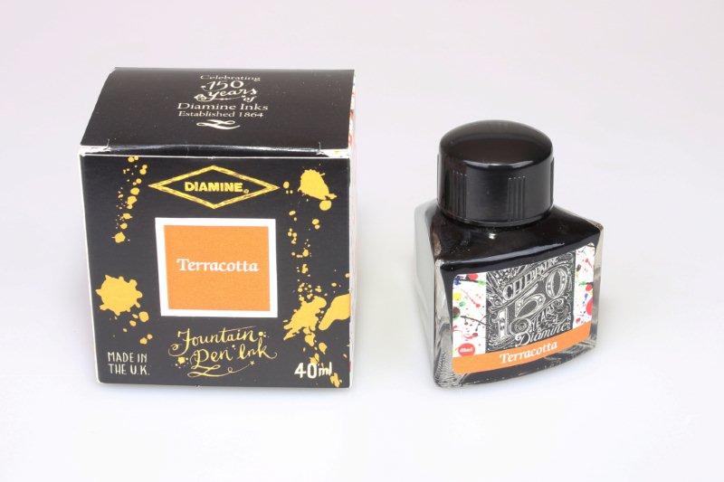diamine-150th-anniversary-f-llfederhalter-tinte-terracotta-40-ml-dreiecksflasche image 2